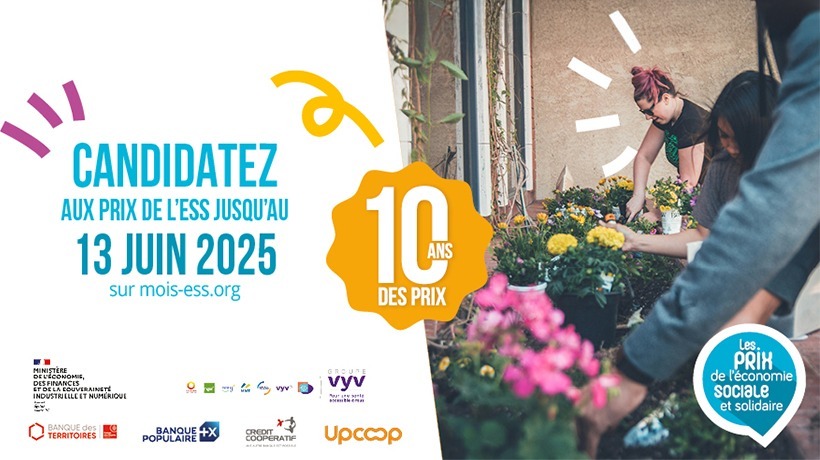 Prix de l’ESS 2025 : les inscriptions sont ouvertes !