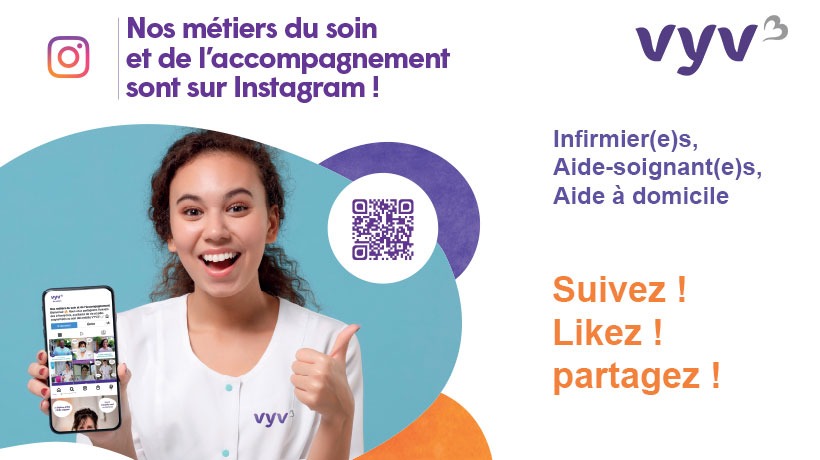 VYV 3 valorise les métiers du soin et de l’accompagnement sur Instagram