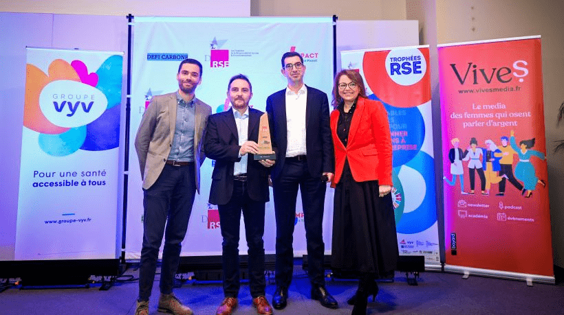 Défis RSE : Remise du Prix Trophée Carbone avec Nora Barsali,